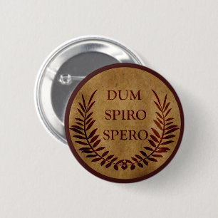 Macaron Rond 5 Cm dum spiro spero