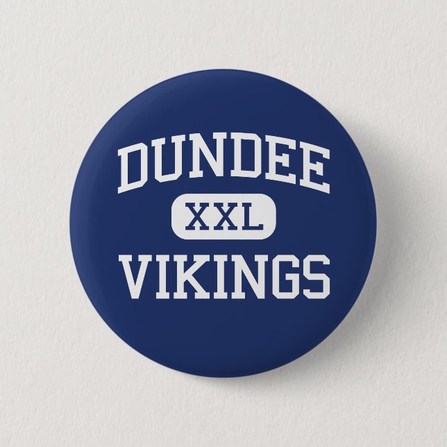 Macaron Rond 5 Cm Dundee - Vikings - lycée - Dundee Michigan (Devant)