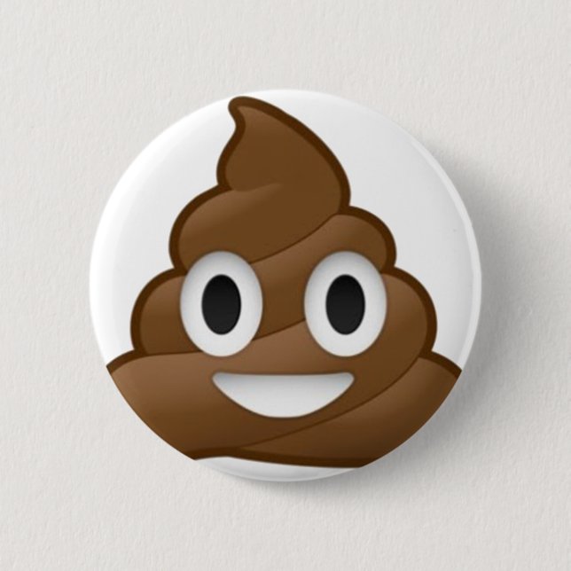 Macaron Rond 5 Cm Dunette de sourire Emoji (Devant)
