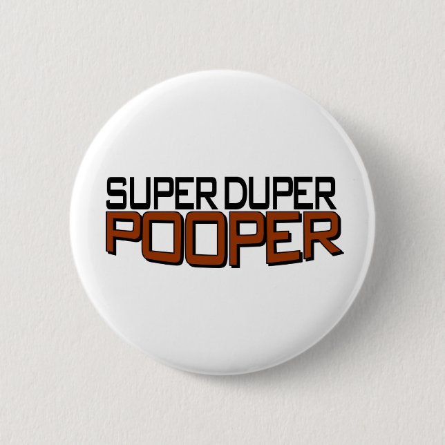 Macaron Rond 5 Cm Duper superbe Pooper (Devant)