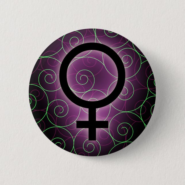 Macaron Rond 5 Cm E-carte pour le jour des femmes internationales (Devant)