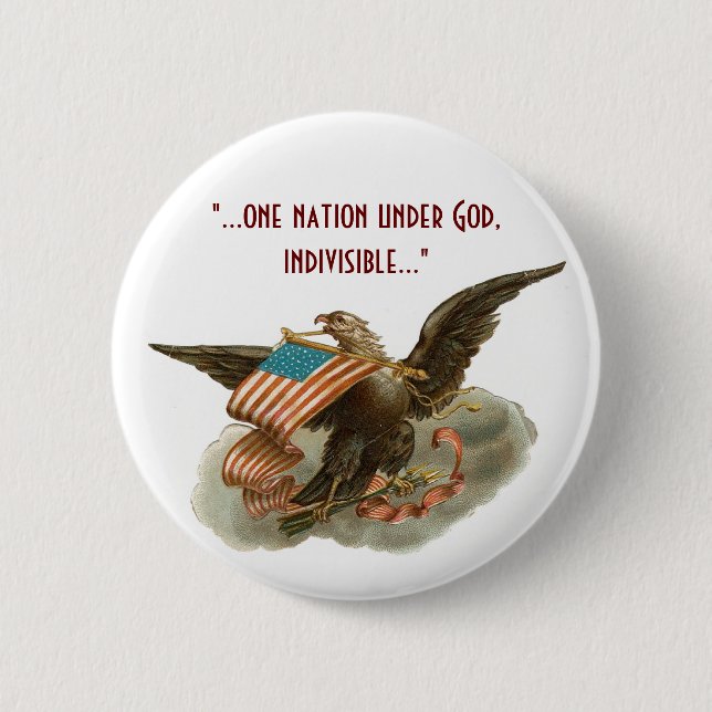 Macaron Rond 5 Cm Eagle de la vieille gloire (Devant)