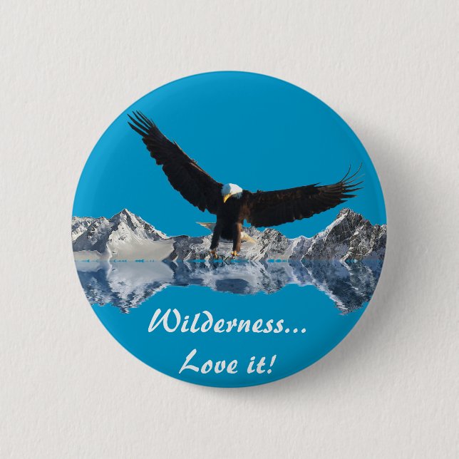 Macaron Rond 5 Cm EAGLE FLIGHT Collection (Devant)