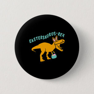 Macaron Rond 5 Cm Eastersaurus Cadeau de dinosaure de Pâques pour ad