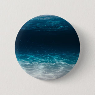 Macaron Rond 5 Cm Eau de mer sous la mer