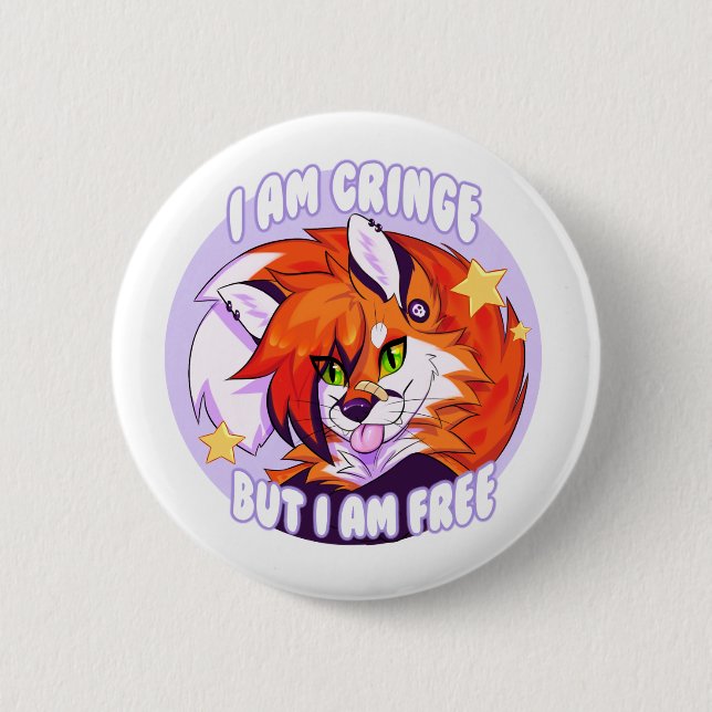 Macaron Rond 5 Cm Écharpe (Devant)