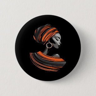 Macaron Rond 5 Cm Écharpe de tête en tissu Kente ethnique Belle femm