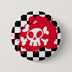 Macaron Rond 5 Cm Éclaboussure d'Emo