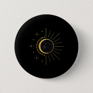 Macaron Rond 5 Cm Éclipse Solaire Deux Fois Au Cours De La Vie 2024 