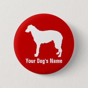 Macaron Rond 5 Cm Écossais Deerhound Rechercher テ accéder à la cause