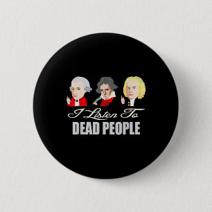 Macaron Rond 5 Cm Ecouter Les Mort Personnes Musique Clical Mozart B
