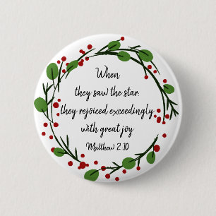 Macaron Rond 5 Cm Écriture inspirée de Noël chrétien