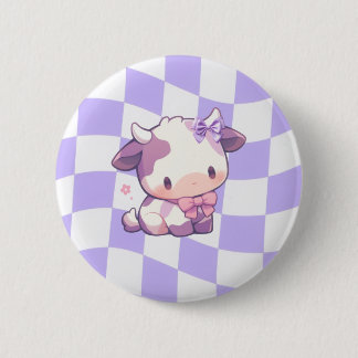 Macaron Rond 5 Cm Écusson Bows & Bull