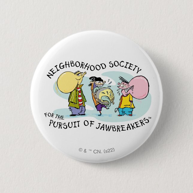 Macaron Rond 5 Cm Ed, Edd, n Eddy - Jawbreakers (Devant)