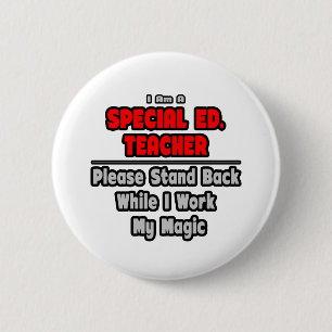 Macaron Rond 5 Cm  Ed spécial. Professeur...Travaille ma magie