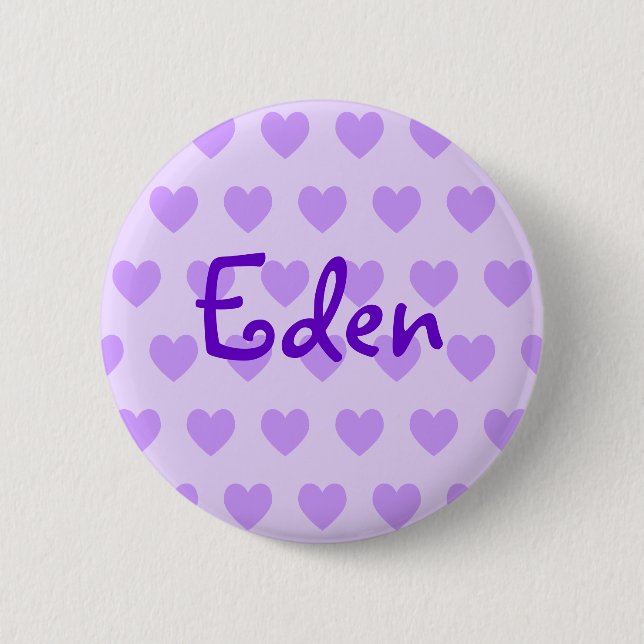 Macaron Rond 5 Cm Eden en violet (Devant)