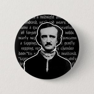 Macaron Rond 5 Cm Edgar Allan Poe