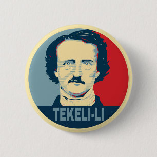 Macaron Rond 5 Cm Edgar Allan Poe TEKELI-LI Style Hope
