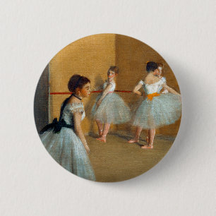 Macaron Rond 5 Cm Edgar Degas Le Foyer de danse à l'Opéra