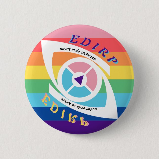 Macaron Rond 5 Cm ÉDIRP de fidélité - Logo Illuminati (Devant)