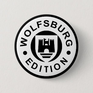 Macaron Rond 5 Cm Édition de Wolfsbourg (noir)