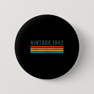 Macaron Rond 5 Cm Édition limitée vintage 1942 - Cadeau d'anniversai