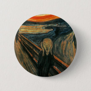 Macaron Rond 5 Cm Edvard Munch - le cri perçant