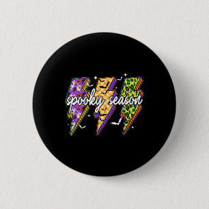 Macaron Rond 5 Cm Éffrayant éclair Funny Halloween Éffrayante Seaso