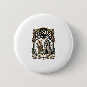 Macaron Rond 5 Cm Église Jésus Bell Église Jésus Bell Chrétien Fait