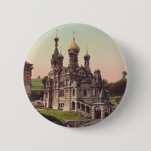 Macaron Rond 5 Cm Église orthodoxe russe à Moscou