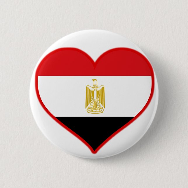Macaron Rond 5 Cm Egypte Amour (Devant)