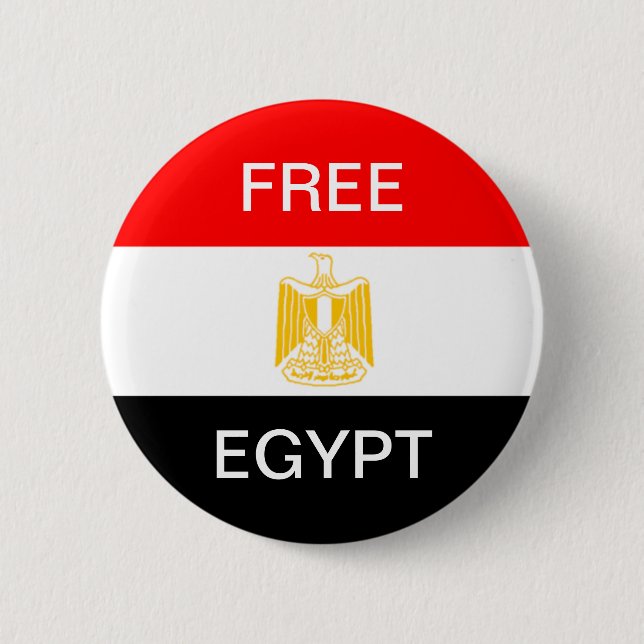 MACARON ROND 5 CM EGYPTE LIBRE (Devant)