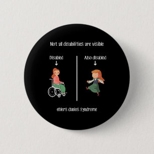 Macaron Rond 5 Cm Ehlers Danlos Syndrome Toutes Les Personnes Handic