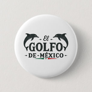 Macaron Rond 5 Cm El Golfo De Mexico Golfe du Mexique