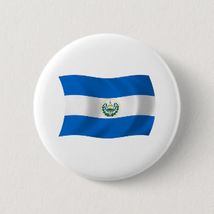 Macaron Rond 5 Cm El Salvador Flag Button