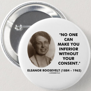 Macaron Rond 5 Cm Eleanor Roosevelt personne peut vous rendre