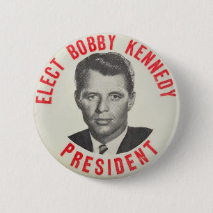 Macaron Rond 5 Cm Elect Bobby Kennedy Président