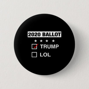Macaron Rond 5 Cm Électeur de campagne drôle Pro Trump républicain