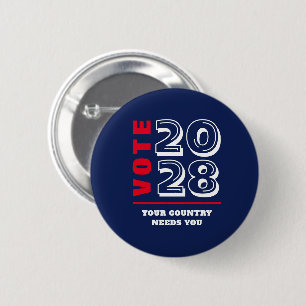 Macaron Rond 5 Cm Électeur de l'élection républicaine conservatrice 