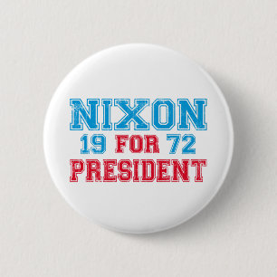 Macaron Rond 5 Cm Élection 1972 de Nixon