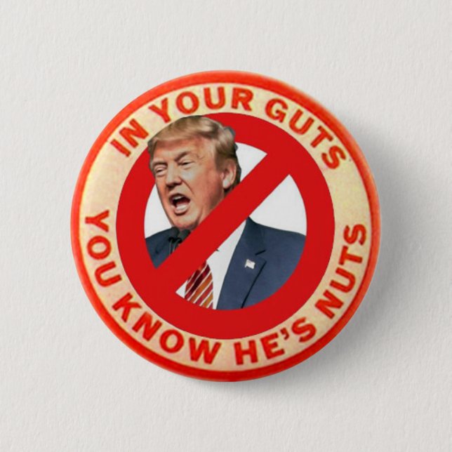 Macaron Rond 5 Cm Élection anti-Trump Pin 2020 (Devant)