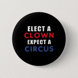 Macaron Rond 5 Cm Élection D'Un Clown Attendez-Vous À Un Design De C