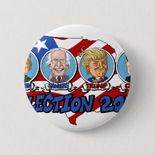 Macaron Rond 5 Cm Élection présidentielle de 2016