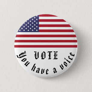 Macaron Rond 5 Cm Élections patriotiques aux élections USA Changemen