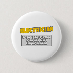 Macaron Rond 5 Cm Electricien .. Tu es impressionné