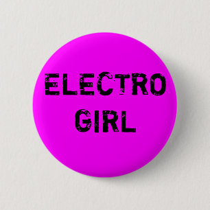 Macaron Rond 5 Cm électro bouton de fille