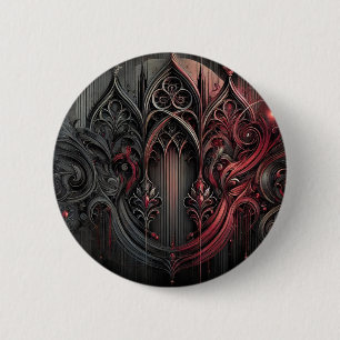 Macaron Rond 5 Cm Élégance gothique Arrondi