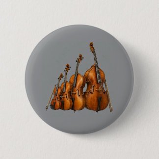 Macaron Rond 5 Cm Élégance orchestrale : La famille du violon sur sc