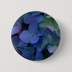 Macaron Rond 5 Cm Élégant bleu pourpre bleu pourpre floral