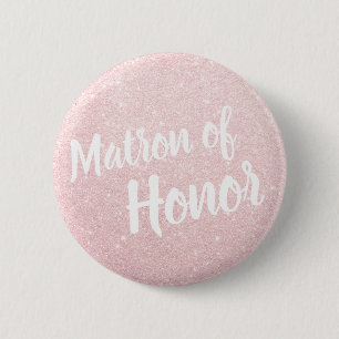 Macaron Rond 5 Cm Elégant et moderne rose or parties scintillant mat